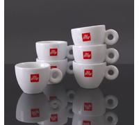 6 Tazzine Illy espresso cup logo classico - no piatto- Illy collection bar