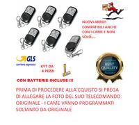 6 TELECOMANDI PER CANCELLO AUTOMATICO UNIVERSALE A 433,92 MHZ UNIVERSALE