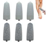 6 testine di ricambio a rullo per testine di ricambio perfette per pedali, compatibili con JML NuYou Pedi Foot Grinder Roller Heads per rimozione calli e piedi