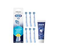 6 Testine di Ricambio iO Ultimate Clean Bianche + Dentifricio Advanced Rigenera Smalto