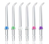 6 testine di ricambio per Waterpik, testine di ricambio per irrigatore orale e filo interdentale, punte di ricambio per idropulsore, punte di ricambio classiche per Wp100, Wp250, Wp300, Wp450, Wp660