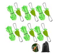 6 tiranti con cricchetto, 4 m di funi con tenditore
