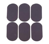 6 toppe termoadesive in tessuto scamosciato, per abbigliamento, grigio, 18 x 11 cm
