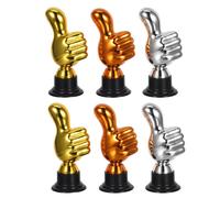 6 trofei in plastica con pollice in su per dipendenti, insegnanti, colleghi,