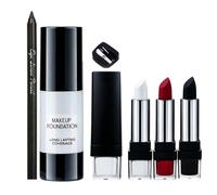 6 trucchi per Halloween, impermeabili, resistenti alle sbavature e di lunga | Festival Eye Liner Rossetto Fondotinta per donne - Ragazza Costume Party Theatre Film Carnevale Concerto