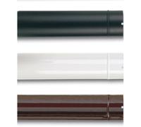 6 tubi Ø 14x50 cm acciaio smaltato bianco tubo per stufa stufe a legna