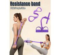 6 tubi Cintura a pedale a tensione e Cintura a forma di 8 - Cintura elastica ad alta resistenza per estensione di spalle e schiena, allungamento degli arti, pre-assistita, cintura multifunzionale per