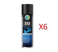 6 TUNAP 115 DETERGENTE UNIVERSALE FRENI FRIZIONE ANTI OLIO GRASSO 6 PEZZI