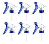 6 ugelli di ricambio per spruzzatori a grilletto resistenti con nebulizzatore e ugelli spruzzatori a flusso, testa in plastica 28/400, ricambio adatto per bottiglie standard da 226,8 g/453,6 g,