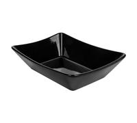 6 unità - Barquilla per fritti L 19,3 x 13,3 x 4,8 cm, nero porcellana