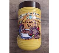 6 unità di cacao istantaneo da 800 g, il cestino sostenibile del commercio equo e solidale.