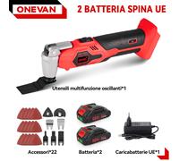 6 Velocità Utensile multifunzione Levigatrice oscillante multiuso a batteria