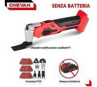 6 Velocità Utensile multifunzione Levigatrice oscillante multiuso a batteria