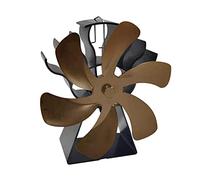 6 Ventola per stufa alimentata a calore, aria più grande per la casa a legna a legna che brucia silenziosa stufa a legna soffiatore alimentato a caldo non elettrico casa