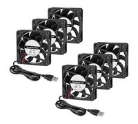 6 ventole da 60 mm USB da 2,3 pollici di raffreddamento DC 5 V 60 mm x 15 mm velocità di raffreddamento 4200 giri/min ventola per stampante 3D elettronica di raffreddamento purificatore d'aria