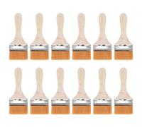 6" Vernice Pennello 2,4" Larghezza Morbido Nylon Setola Giallo 12pz