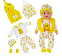 6 vestiti per bambole compatibili con bambole New Born Baby da 35-43 cm