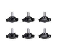 6 viti a testa esagonale con manico a testa esagonale, viti industriali da 5 mm, manopola ergonomica zigrinata per stringere la manopola del bullone con impugnatura zigrinata