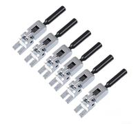 6 viti di bloccaggio per selle del ponte Floyd Rose, tre diverse altezze (cromate)