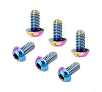 6 viti per freno a disco TC4, bulloni CNC T25, 5 x 10 mm per un'installazione affidabile (multicolore)
