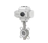 6” Wafer Type Electric Butterly Valve,ON/OFF type, AC110V,PTFE Seat-2PCS(DC24V)