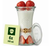 6 Weck® 200 ML Delikatessen RR60 e bicchieri & Accessori, in confezione originale