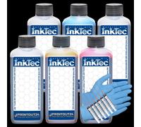 6 X 100ml Inktec Inchiostro Quick Fill IN Ciss Ricarica Continuous Kit per HP