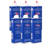 6 X 133 ml benzina originale per accendini Zippo, Silver Match potente liquido per accendini a benzina, pulizia domestica, inodore (6)