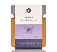 6 x 230 gr - Sardinian peach jam, with stevia, made in Villacidro by Nuova Agricola San Paolo