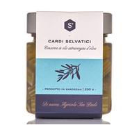6 x 230 gr - Sardinian wild thistle in extra virgin olive oil, made in Villacidro by Nuova Agricola San Paolo