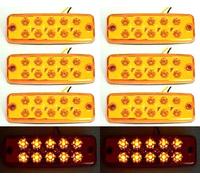 6 X 24V Arancione Indicatore Laterale 10 LED Luci Rimorchio Camion per DAF Volvo
