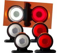 6 X 24V LED Rosso Bianco Ambra Indicatore Laterale Posizione Neon Luci per Lorry