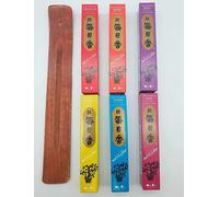6 x 50 Bastoncini Incenso Giapponese MORNING STAR Nippon Kodo + Portaincenso