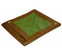 6 'x 8' Dry Top Brown/Green Reversible Full size 7-mil Poly TARP item #, 110142