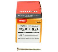 6 X 80mm Pozidriv Doppio Svasate Zyp Solo Truciolare & Viti Legno 200 Confezione