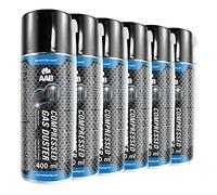 6 x AAB Bombolette Spray d’Aria Compressa 400ml per Pulire PC, Tastiera, Stampanti, Televisioni, Fotocamere e Altri, Kit Pulizia Computer, Tubo PC, Rimozione di Polvere, Aria Compressa