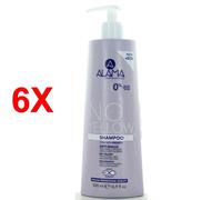 6 X Alama No-yellow Shampoo Capelli Biondi Grigi O Decolorati 500 Ml