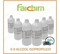 6 X Alcool Isopropilico Isopropanolo Pulizia Ossido Ultrasuoni Puro 97% 1 Lt