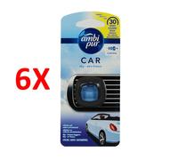 6pz Profumatore per auto usa e getta AmbiPur Car Sky 2ml