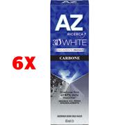 AZ 3D WHITE DENTIFRICIO SBIANCANTE RIMUOVE 87% DELLE MACCHIE CARBONE 5X65ML