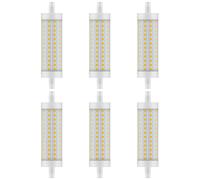 6 X Bellalux LED Lampadina Asta 118mm 12,5W=100W R7s Chiaro 1521lm Bianco Caldo [EEK: E]