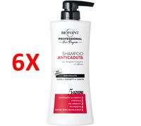 6 X Biopoint Professional Shampoo Anticaduta Rinforzante 5 Azioni Capelli Sogge