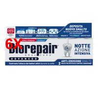 6 X Biorepair Dentifricio Advanced Notte Azione Intensiva Anti Erosione Smalto