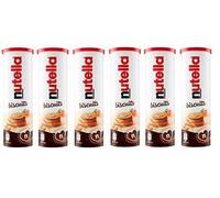 6 x Biscotti Nutella Ferrero con Cremoso Cuore di Nutella Biscotti con Nutella Cremoso Biscotti Cuore di Nutella Tubo 166 g