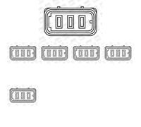 6 x Bobina d'accensione BorgWarner (BERU) per AUDI, SEAT, SKODA, VW A3 8L, A4