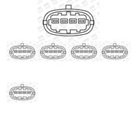 6 x Bobina d'accensione BorgWarner (BERU) per VOLVO C70 I, S60 1, S60 I, S70