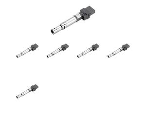 6 x Bobina d'accensione BOSCH per AUDI, PORSCHE, SEAT, VW A3 8P, A3 8P/8PA/8P7
