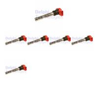 6 x Bobina d'accensione DELPHI per AUDI A4 B6, A4 B7, A6 C5, A6 C6, A8 D3