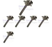 6 x Bobina d'accensione DELPHI per AUDI, VW A4 B5, A6 C4, A6 C5, A8 D2, BORA