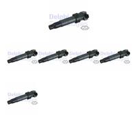 6 x Bobina d'accensione DELPHI per HYUNDAI, KIA CADENZA II, CARENS III, EQUUS